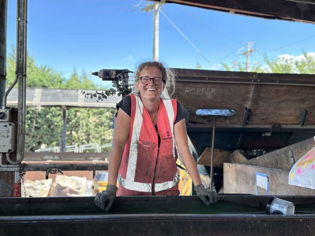 Heather recycling crew Wastebusters
