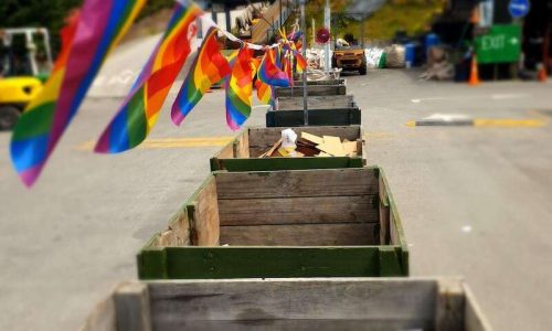 rainbow recycling drop off